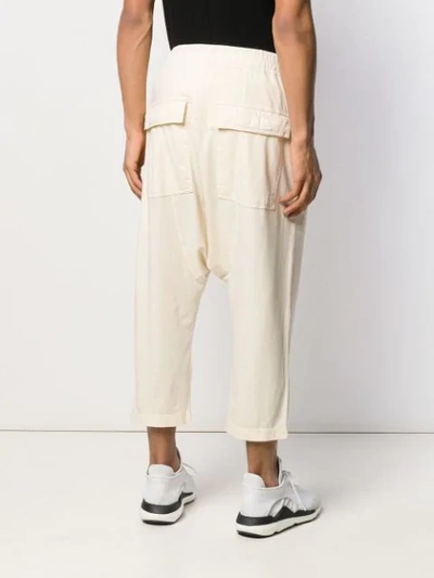 Shop Rick Owens Drkshdw Drop-crotch Trousers In 21 Natural