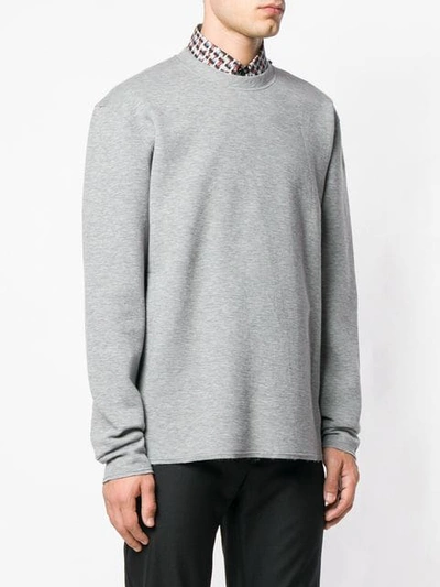 Shop Lanvin Basic Sweatshirt In Grey