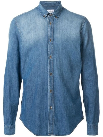 Shop Dondup Denim Shirt In Blue