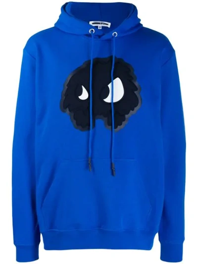 Shop Mcq By Alexander Mcqueen Chester Monster Hoodie In Blue