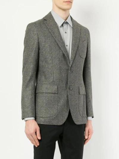 Shop D'urban Tweed Blazer Jacket In Multicolour