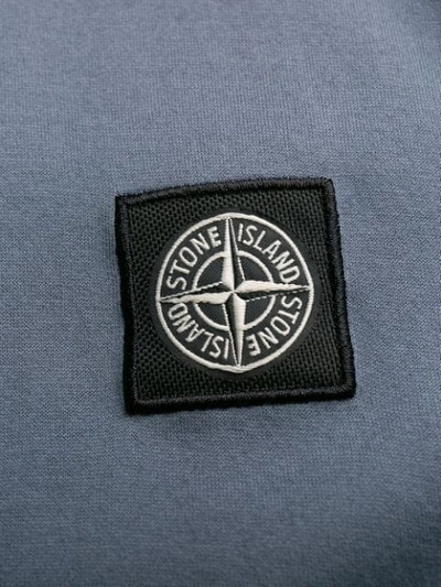 Shop Stone Island Embroidered Logo T In Blue