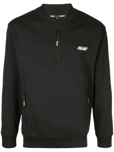 Shop Palace Basically A Half Zip Bomber In Black