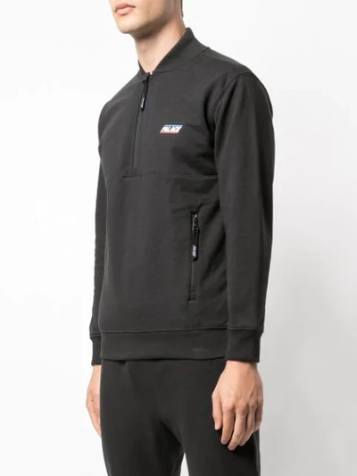 Shop Palace Basically A Half Zip Bomber In Black