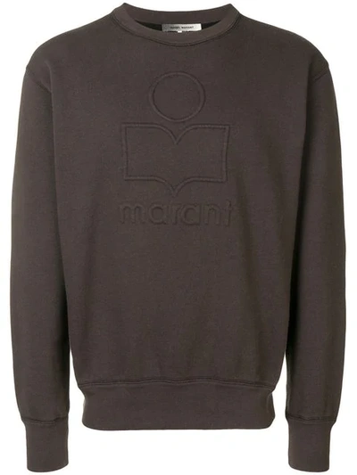 Shop Isabel Marant Classic Logo Sweatshirt In Black