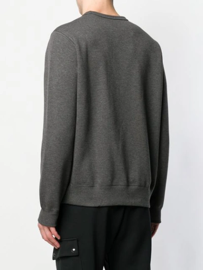 Shop Polo Ralph Lauren Logo Sweatshirt In Grey