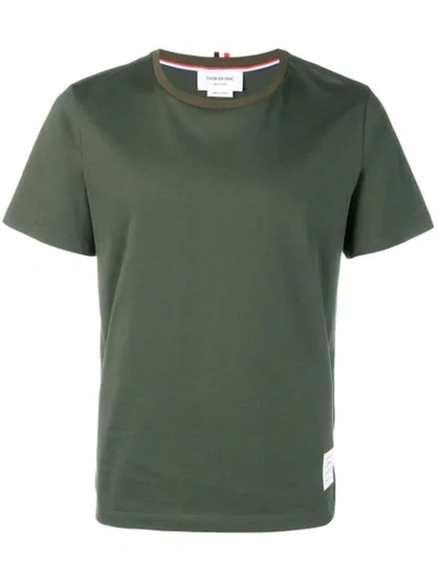 Shop Thom Browne Relaxed Jersey Tee In Green