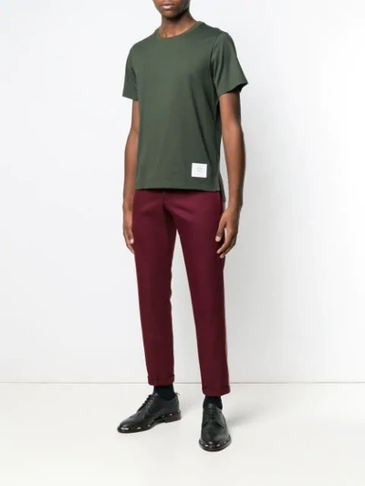 Thom Browne Relaxed Fit Crewneck T-shirt In Green