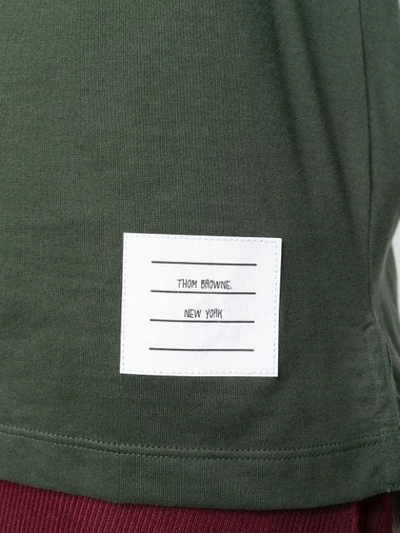 Thom Browne Relaxed Fit Crewneck T-shirt In Green