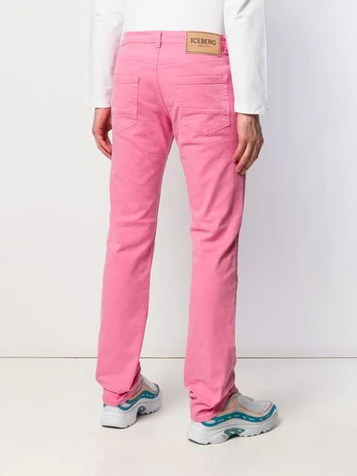 Shop Iceberg Slim Fit Jeans In Pink