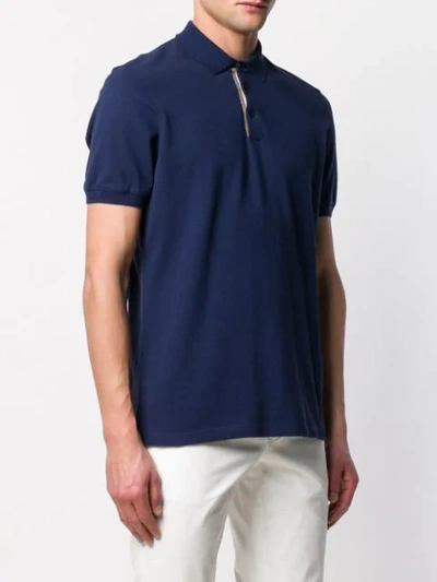 Shop Brunello Cucinelli Classic Polo Shirt In Blue