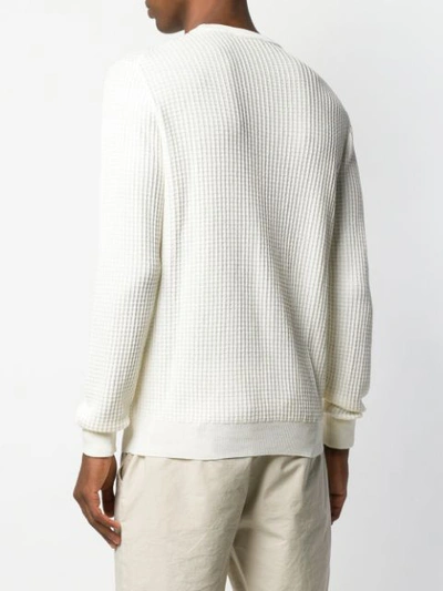 Shop Roberto Collina Geometric Patterned Jumper In White