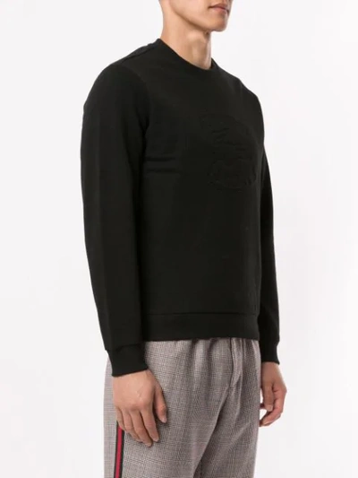 Shop Supreme X Lacoste Pique Crew Neck Sweatshirt In Black