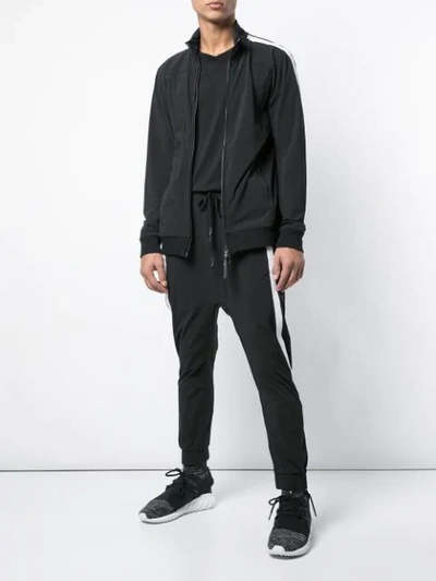 Shop 11 By Boris Bidjan Saberi Quote Print Jacket In Black