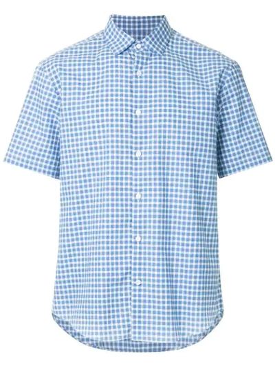 CERRUTI 1881 SHORT SLEEVE CHECKED SHIRT C3766EI7303712840657