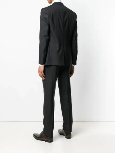 Shop Corneliani Classic Vest Suit In Black