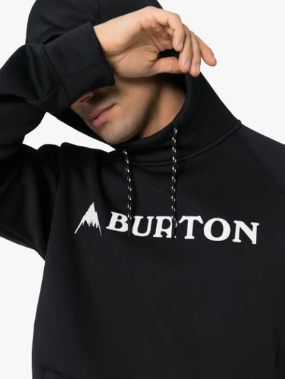 Shop Burton Ak Crown Bonded Hooded Jumper In Black