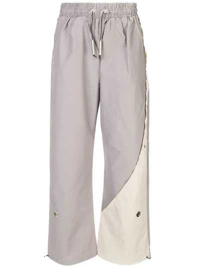 Shop A-cold-wall* Relaxed Panel Track Pants In Grey