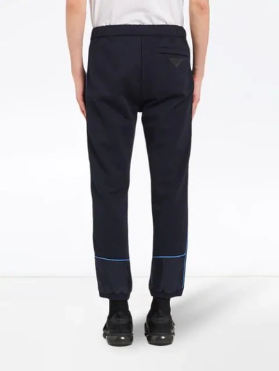 Shop Prada Straight-leg Trousers - Blue