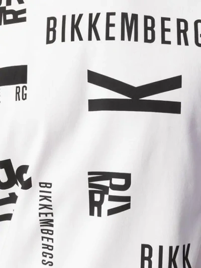 Shop Bikkembergs Logo Print T In White