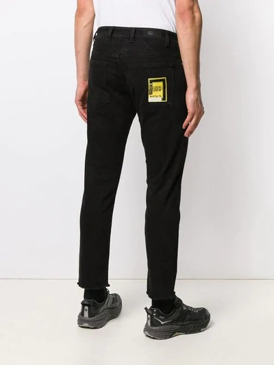 Shop Represent Multi Patches Jeans - Black