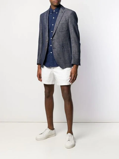 Shop Polo Ralph Lauren Elasticated Waistband Shorts In 001 White