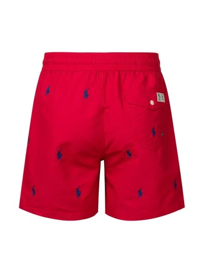 Shop Polo Ralph Lauren Red Swimming Shorts