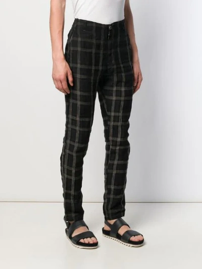 Shop Transit Checked Trousers - Black