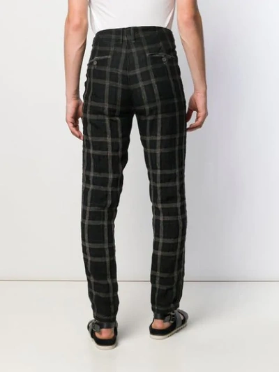 Shop Transit Checked Trousers - Black
