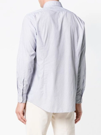 Shop Massimo Alba Plain Button Shirt In White