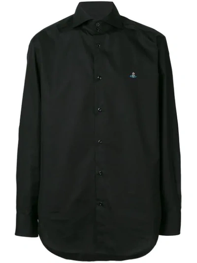 Shop Vivienne Westwood Long-sleeve Fitted Shirt In Black