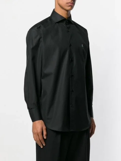 Shop Vivienne Westwood Long-sleeve Fitted Shirt In Black