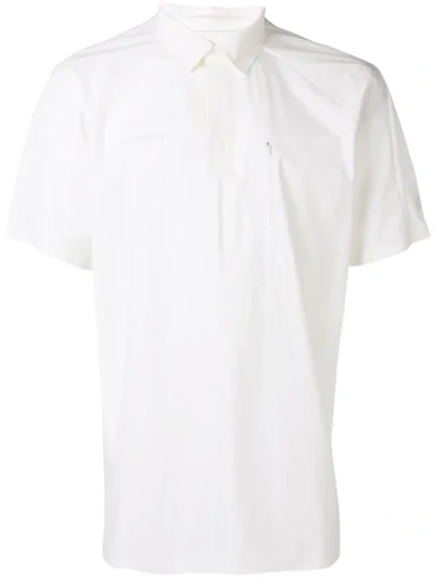Shop Mammut Delta X Poplin Polo Shirt In White