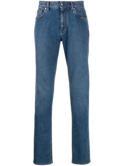 Shop Ermenegildo Zegna Regular Fit Jeans In 001 Blue
