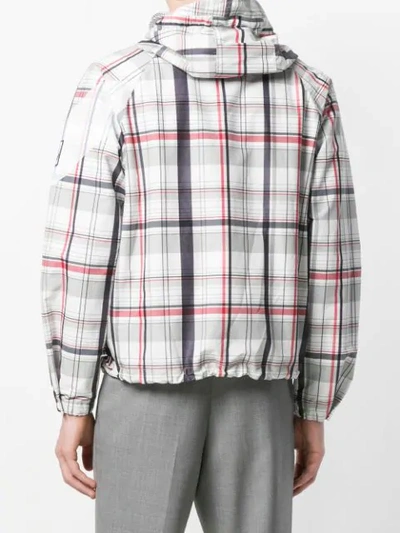 Shop Moncler Checked Printed Lightweight Jacket In Multicolour
