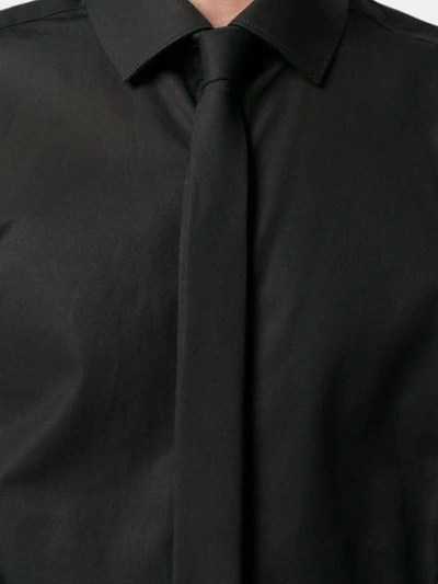 Neil Barrett Formal Shirt With Tie In Black