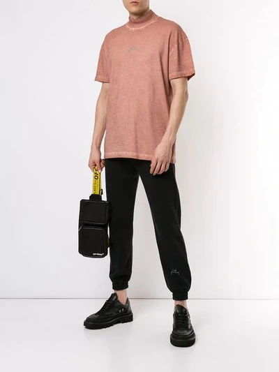 Shop A-cold-wall* Ribbed Neck T-shirt In Pink