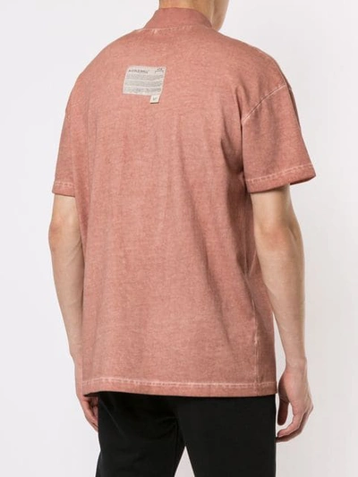 Shop A-cold-wall* Ribbed Neck T-shirt In Pink