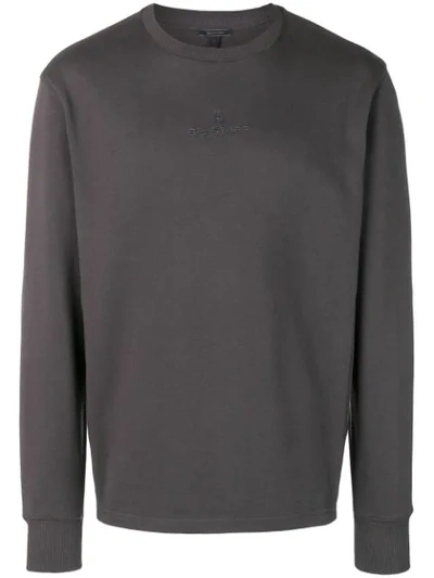 Shop Belstaff Logo Embroidered Sweatshirt In Grey