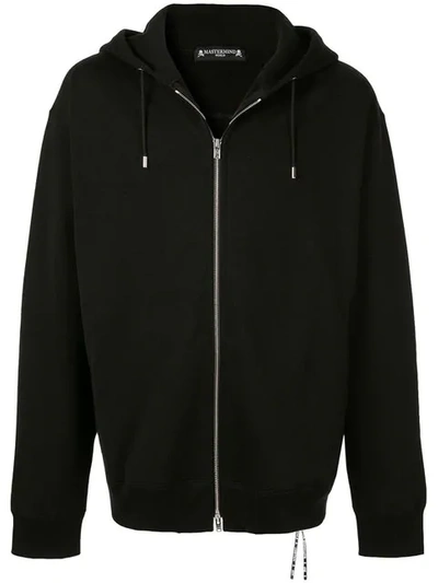 Shop Mastermind Japan Printed Hooded Sweatshirt In Black