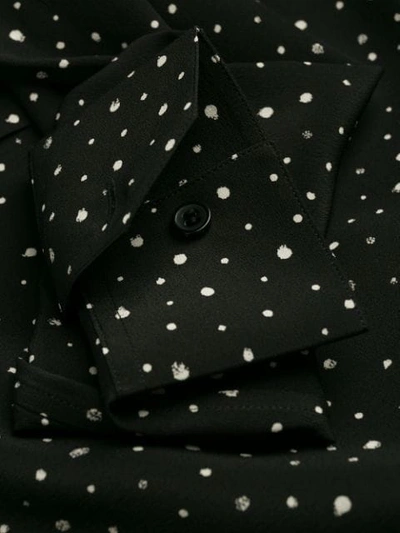 SAINT LAURENT POLKA DOT SHIRT - 黑色