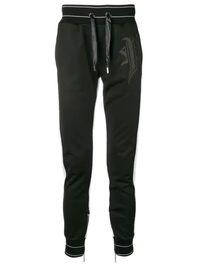 Shop Philipp Plein Elasticated Waist Trousers In Black