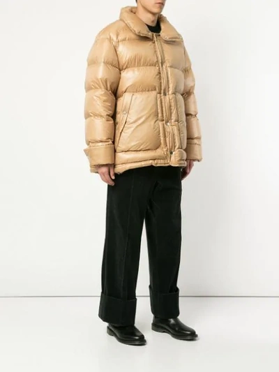 Shop Wooyoungmi Down-filled Puffer Jacket - Yellow
