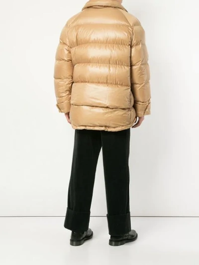 WOOYOUNGMI DOWN-FILLED PUFFER JACKET - 黄色