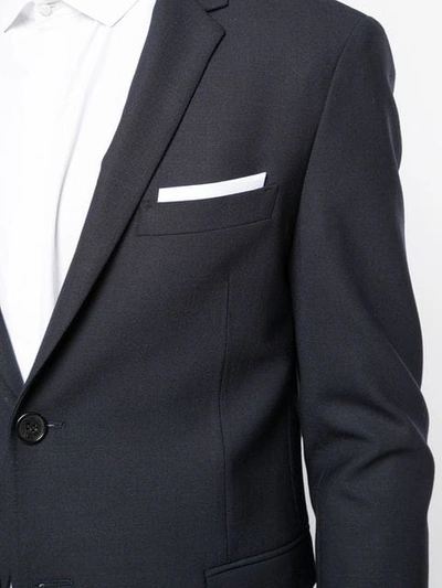 Shop Neil Barrett Pocket Square Blazer In Black