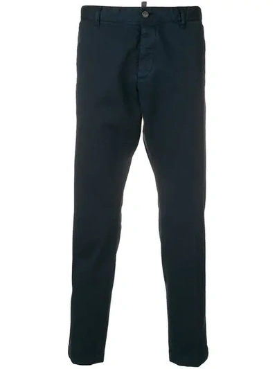 DSQUARED2 TAILORED TROUSERS - 蓝色