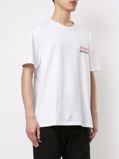 Shop Makavelic Index Finger T-shirt In White