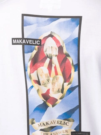 Shop Makavelic Index Finger T-shirt In White