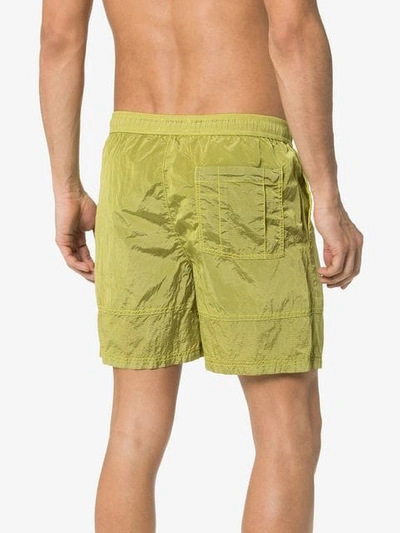 Shop Stone Island Shell Swim Shorts In Green