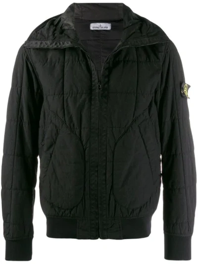 Shop Stone Island Primaloft Padded Jacket In Black